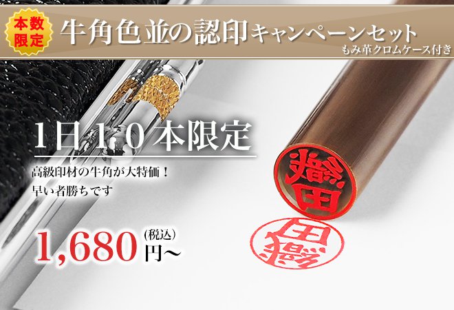 牛角とネオクロームもみ革ケースのセット