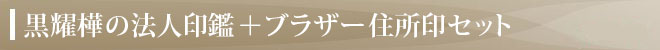 ブラザー住所印（浸透印）付きセット