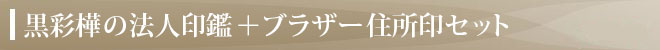 ブラザー住所印（浸透印）付きセット