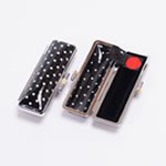 ポルカドットクロムケースブラック01