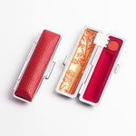 もみ革ケースレッド01