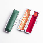 もみ革ケースグリーン01