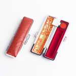 エンボスオーストリッチケースカンパリ01