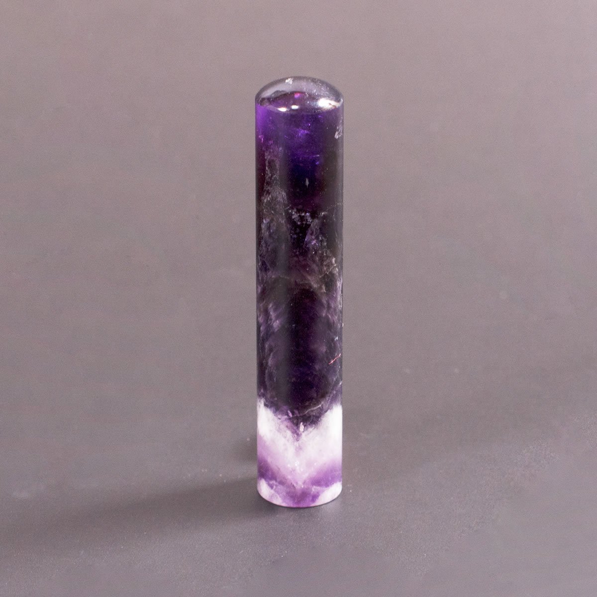 紫水晶(アメジスト)の銀行印/12mm/ケース別売 | はんこ・実印なら印鑑